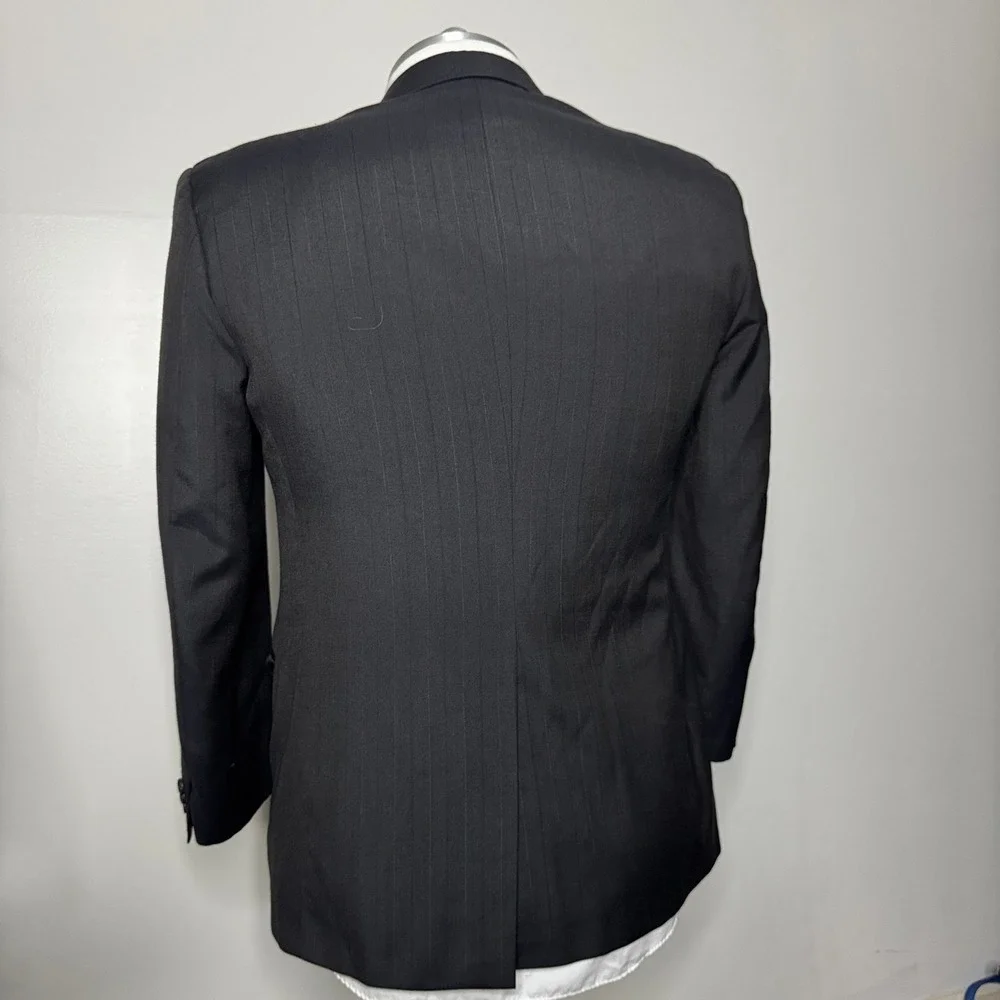 Vintage USA Christian Brooks‎ Men's 44L 36W Wool Pinstripe Two-Piece Suit